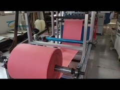 Línea de producción de cortes y pliegues de material de cinco capas