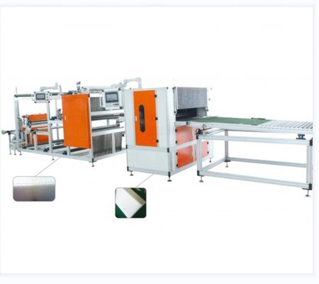 Máquina de fabricación de filtros HEPA personalizada 225V Máquina automática de pliegue para filtros sin separadores