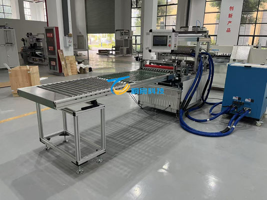 Máquina de plegado de papel con filtro de aire Máquina de pegamento personalizada 220V para necesidades industriales de filtración de aire