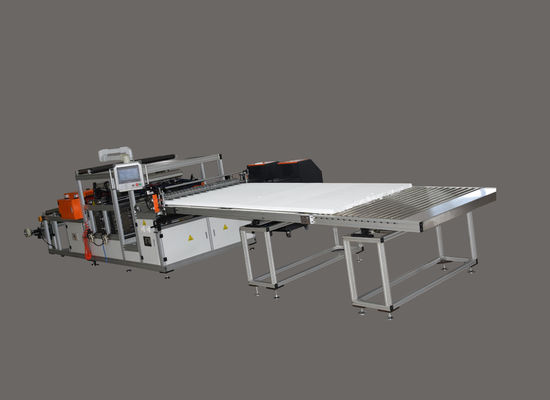 Línea de pegado de papel pliado totalmente automática Mini máquina de plegado Tipo de cuchillo