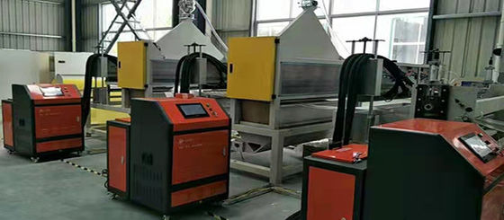 0.75kw máquina de filtro de aceite de rotación 380V / 50HZ máquina de soldadura de costura