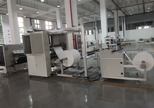 Máquina de plegado de papel de tejido facial de 220V Máquina automática de plegado de papel de alta velocidad con tabiques