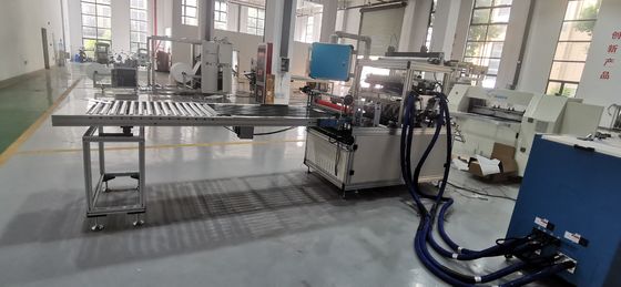 Máquina automática de flexión de papel con filtro de 50 Hz Línea de producción de flexión de papel 2m/min - 18m/min