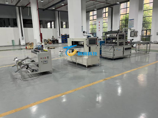 Máquina de plegado de papel de filtro de fibra de vidrio Línea de producción de filtros automáticos particionados 55Hz