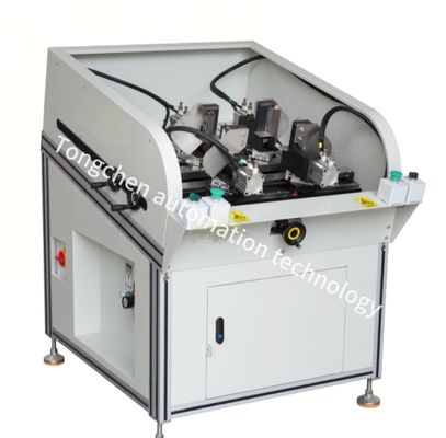4 Máquina de recorte de bordes automática lateral 0.6MPa Máquina de corte de bordes para cartuchos de aire acondicionado