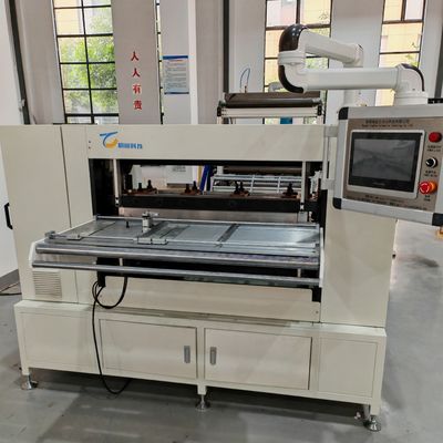 Máquina de pliegue de filtro HEPA de 380V 50Hz Máquina de pliegue de papel de filtro de alta eficiencia todo en uno