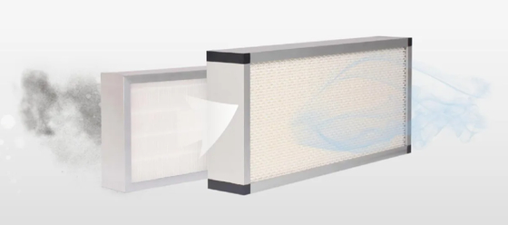 Filtro de fibra PM2.5 de tipo V de mediana eficiencia