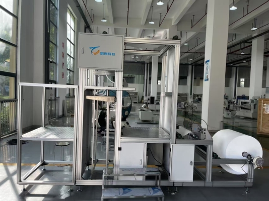 Máquina de plegado de papel de color blanco automático con tabiques para el sector industrial