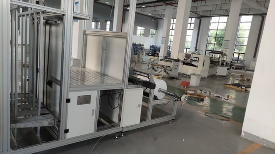 Máquina de plegado de papel de color blanco automático con tabiques para el sector industrial