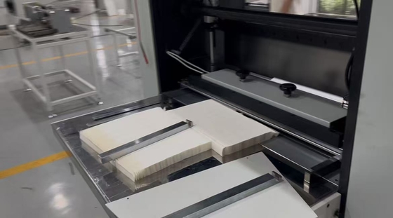 Máquina plegadora de filtros HEPA de alta eficiencia de medio a primario, 1 m por minuto