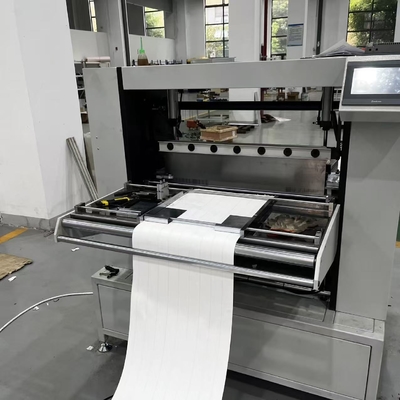 Buena línea de producción de pliegues de papel de alta velocidad con filtro de aire de cuchillo CNC automático