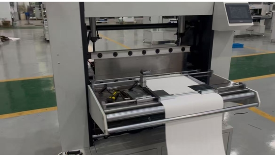 Línea de producción de papel plegable de alta temperatura con filtro de fibra de vidrio