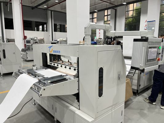 Máquina automática de plegado de papel de alta eficiencia para cortar y doblar papel para filtros de aire