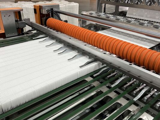 Línea de producción de plegado y encolado de filtros HEPA mini con servomotor totalmente automático y certificación CE e ISO