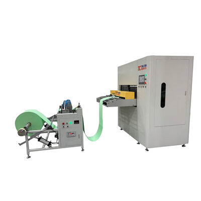 Línea de producción de servomotor automático completo para filtro HEPA, altura de pliegue de 300 mm, certificación ISO