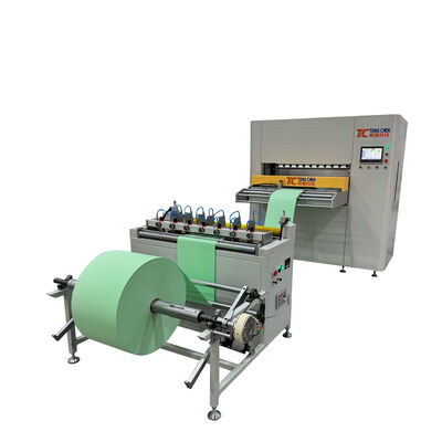 Línea de producción de servomotor automático completo para filtro HEPA, altura de pliegue de 300 mm, certificación ISO