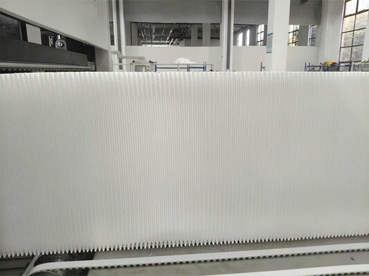 Línea de producción de plegado de papel de filtro de fibra de vidrio resistente a altas temperaturas con altura de pliegue de 300 mm