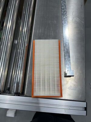 Línea automática de plegado y pegado de alta eficiencia para filtro de aire