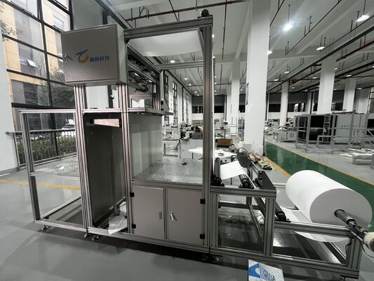 Línea de producción de pliegues y pliegues de fibra de vidrio para filtros de aire HEPA