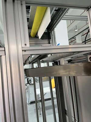 Producción en masa Línea de producción de filtros de fibra de vidrio ISO con tabiques