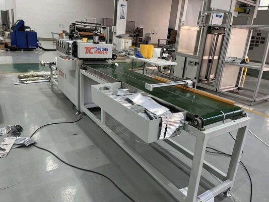 Máquina corrugadora de filtros HEPA de estructura estable y alta precisión para aluminio