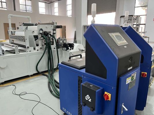 Máquina de plegado y encolado de filtros HEPA ecológica y de bajo consumo para la purificación del aire en el hogar y la oficina