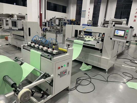 Línea de producción de pliegues de papel para filtros industriales y domésticos
