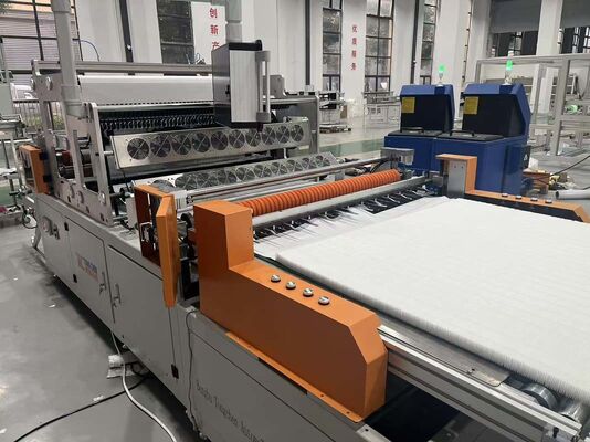 Línea de producción de plisado y encolado de mini filtros HEPA - Altura de plegado de 300 mm