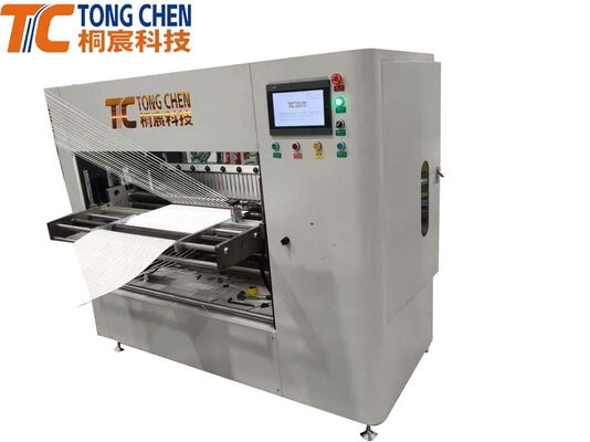 Máquina de plegado de elementos de filtro HEPA de alta resistencia a altas temperaturas de fibra de vidrio de alto rendimiento con sistemas de monitoreo automático