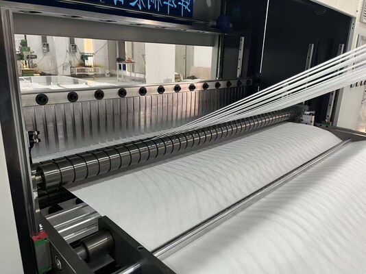 Máquina de plegado de elementos de filtro HEPA de alta resistencia a altas temperaturas de fibra de vidrio de alto rendimiento con sistemas de monitoreo automático