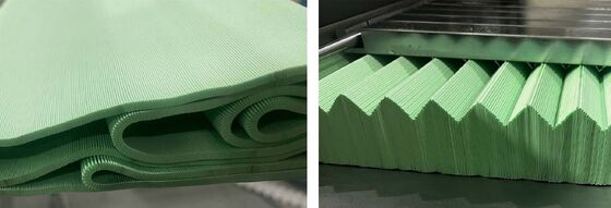 Máquina de plegado de cinta de cuchillo totalmente automática de alta velocidad para la línea de producción de filtros