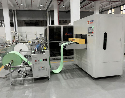 Línea de producción de papel de filtro HEPA totalmente automática con servomotor de 300 mm de altura de plisado